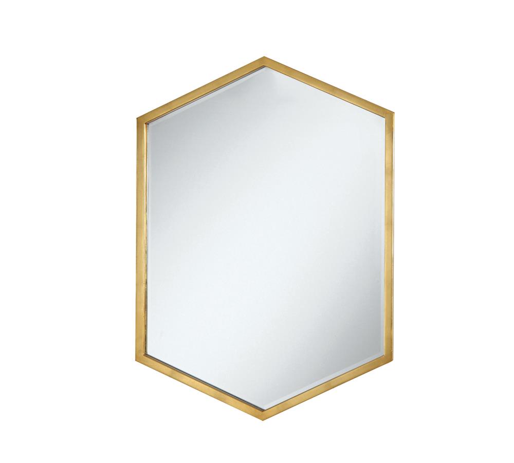 Unique Hexagon Shaped Mirror image