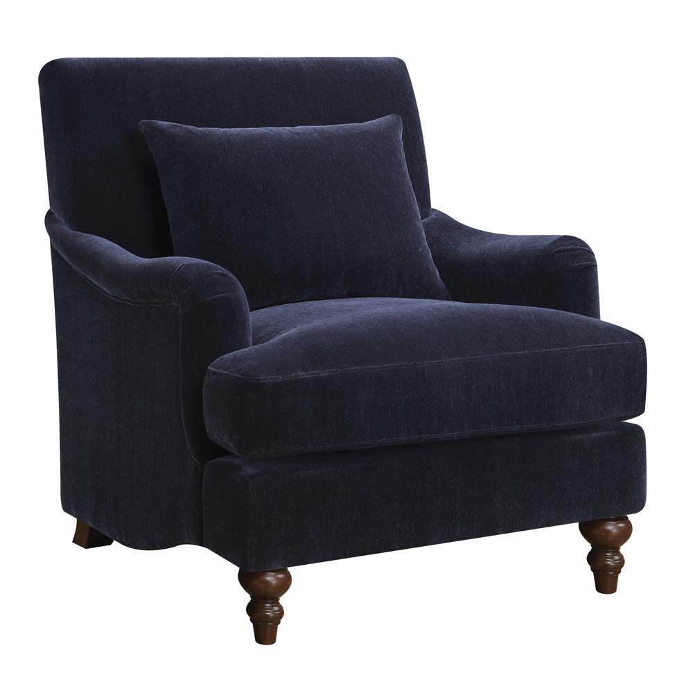 Traditional Midnight Blue Accent Chair image