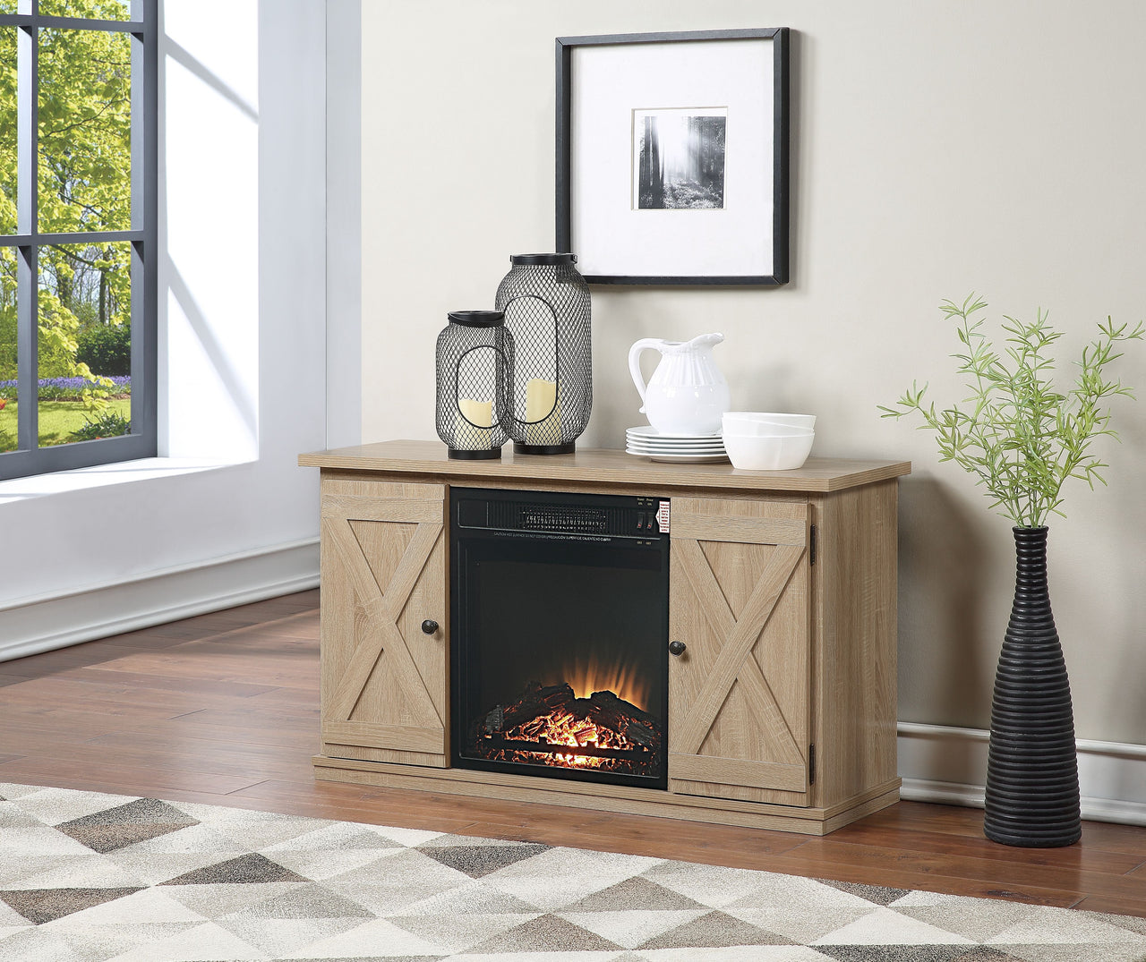 Black Fireplace image