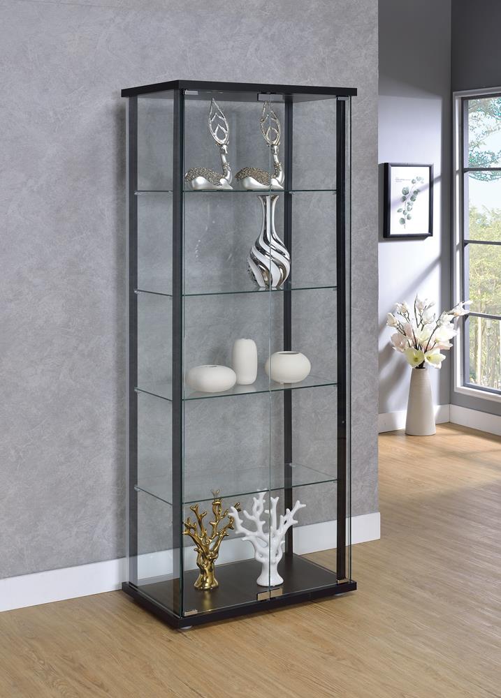 G950170 Contemporary Black Curio Cabinet image