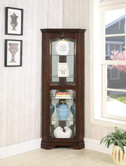 Traditional Golden Brown Curio Cabinet image