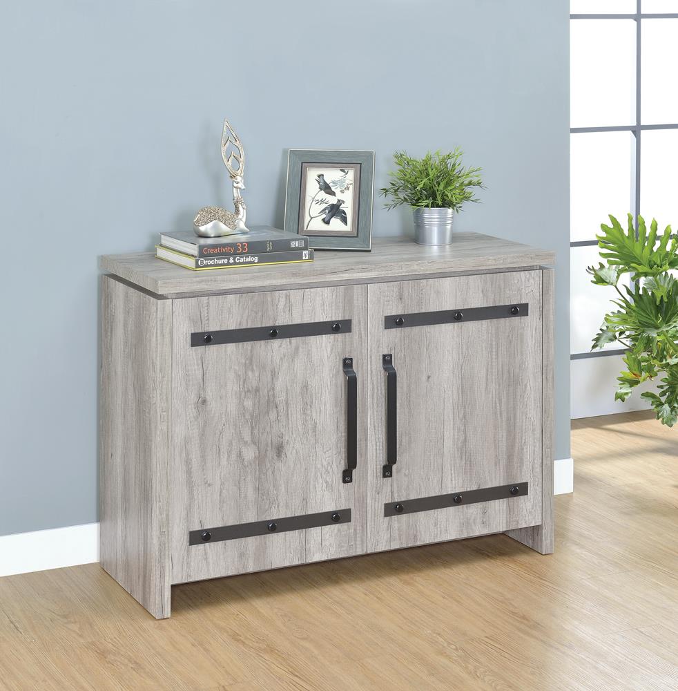 Rustic Grey Accent Cabinet image