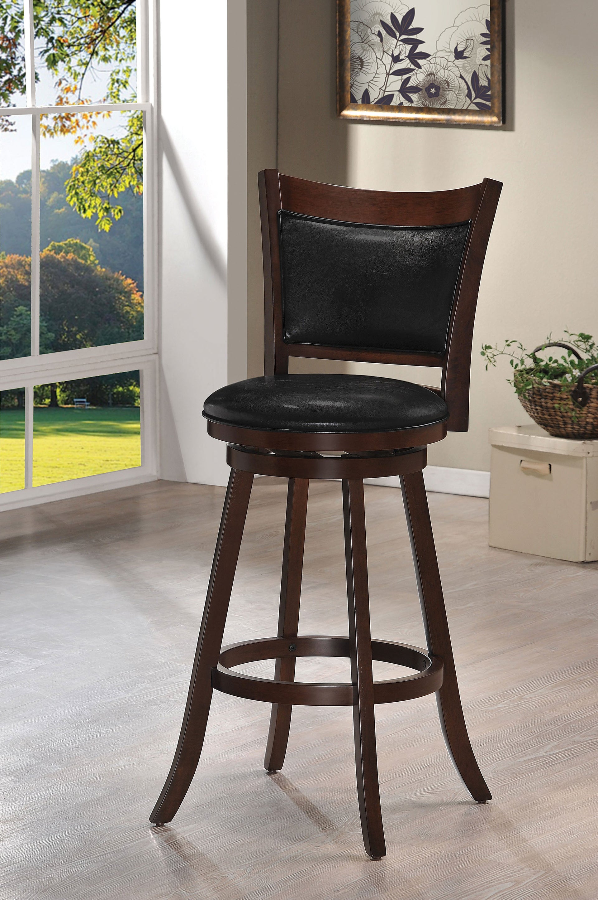 Tabib PU & Cappuccino Bar Chair (1Pc) image