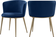 Skylar Navy Velvet Dining Chair image