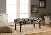 Alysha Zebra Fabric Bench image