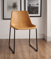 Valgus Vintage Camel & Black Side Chair image