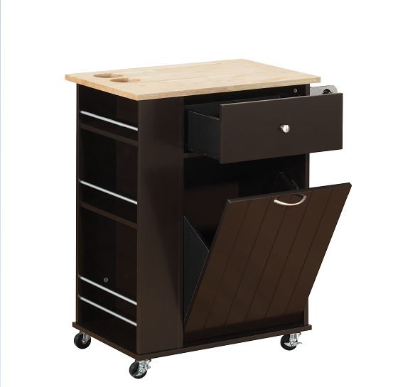 Zina Natural & Wenge Kitchen Cart image