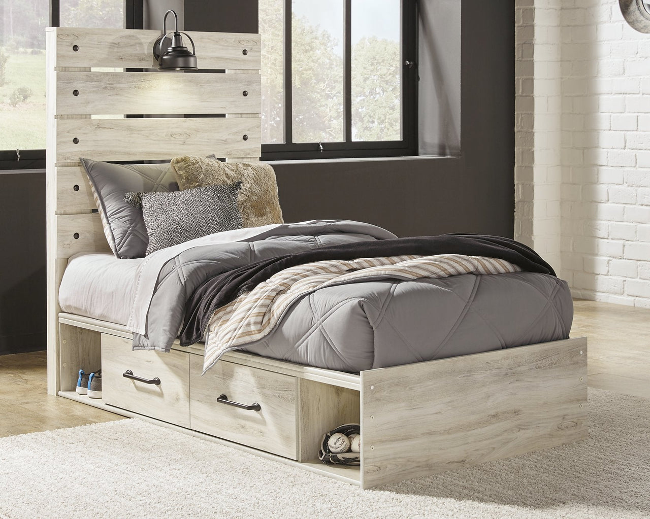 Cambeck Twin Panel Bed with 2 Storage Drawers image