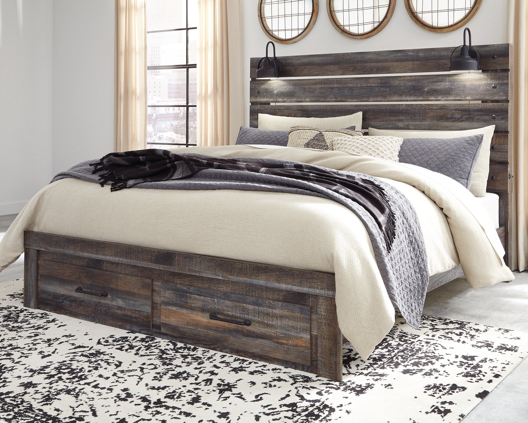 Drystan King Panel Bed with Storage image