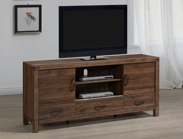 B3100-7 BELMONT TV STAND WITH DRAWERS.