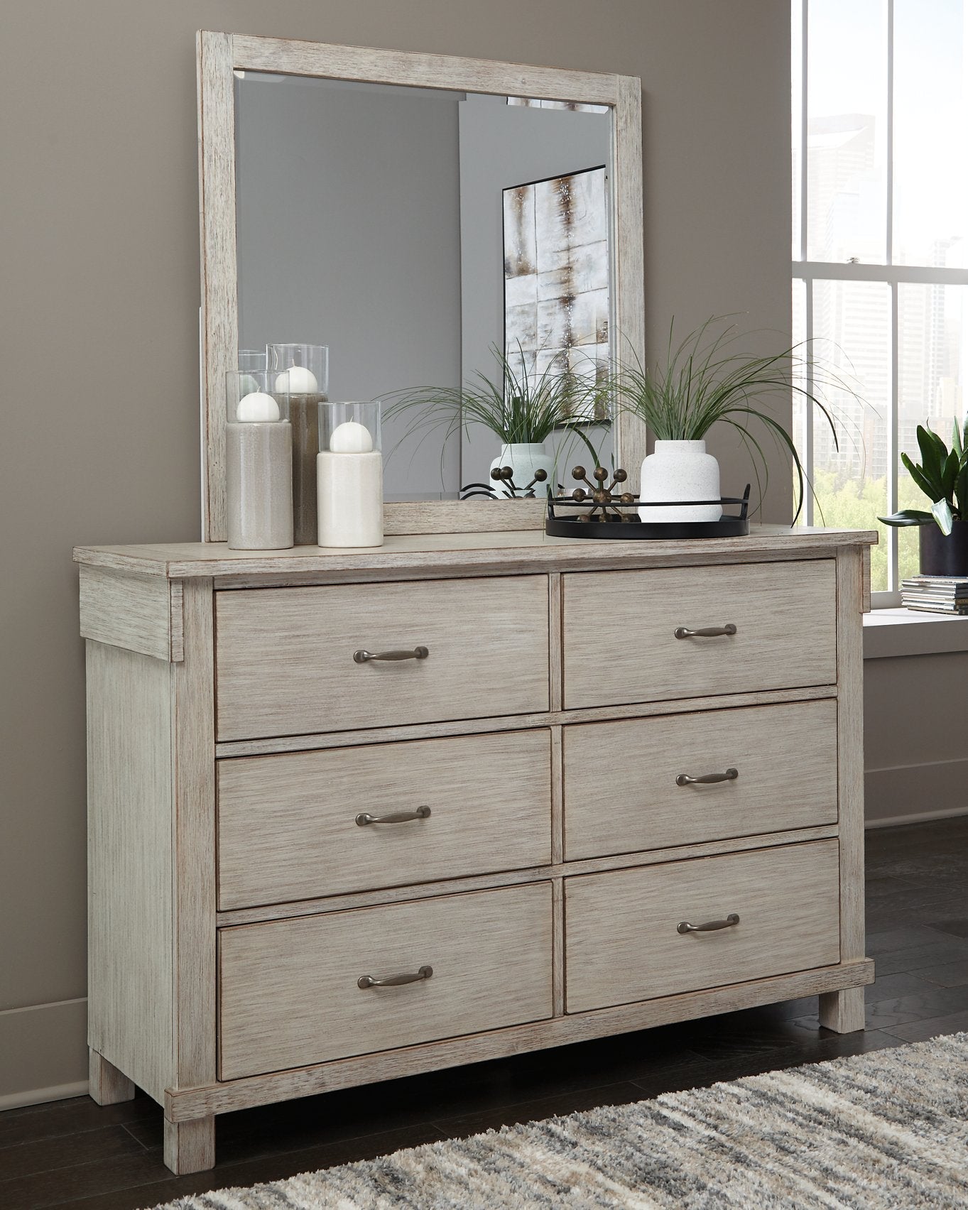 Hollentown Dresser and Mirror image