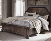 Adinton California King Panel Bed with 2 Storage Drawers image