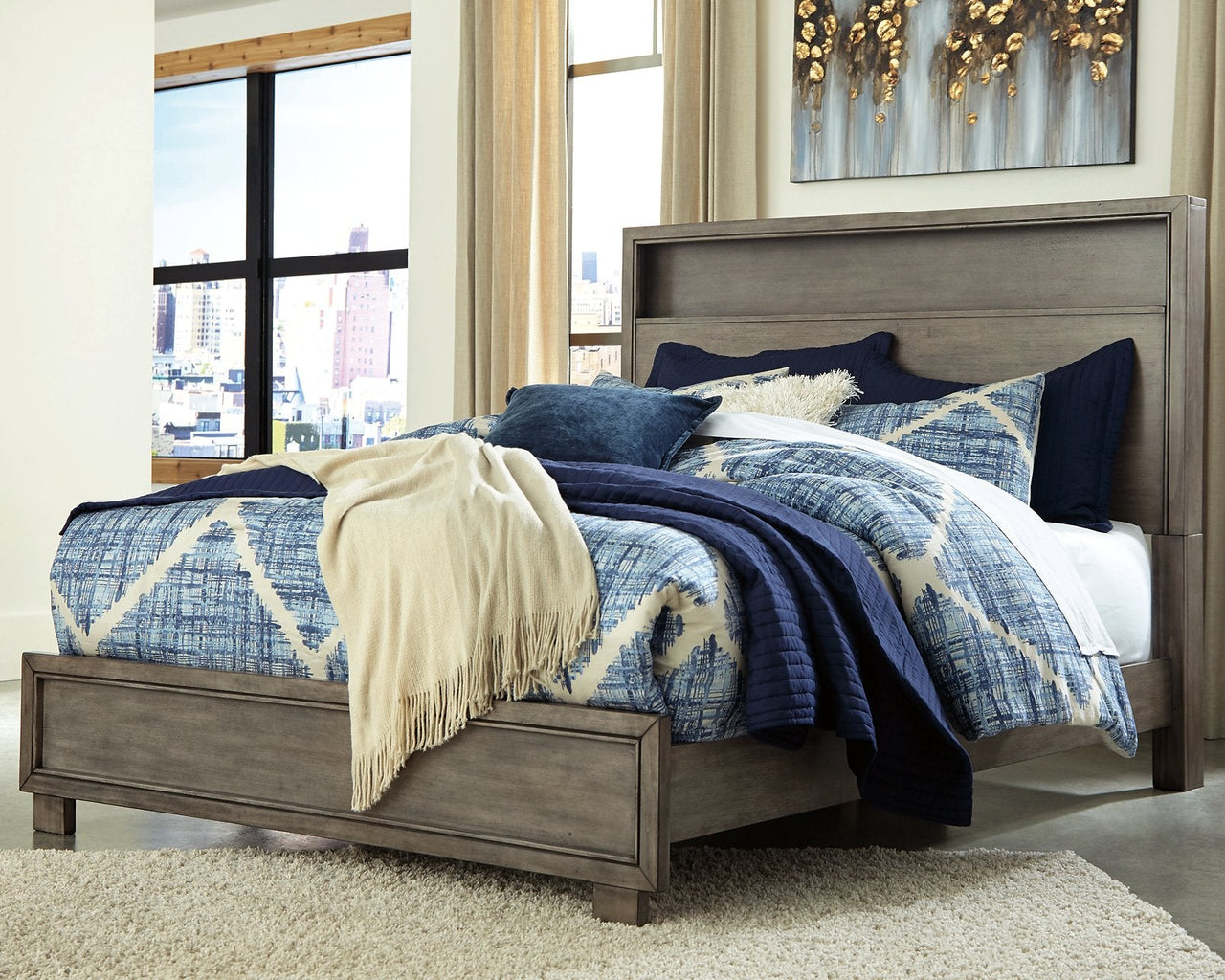 Arnett King Bookcase Bed image