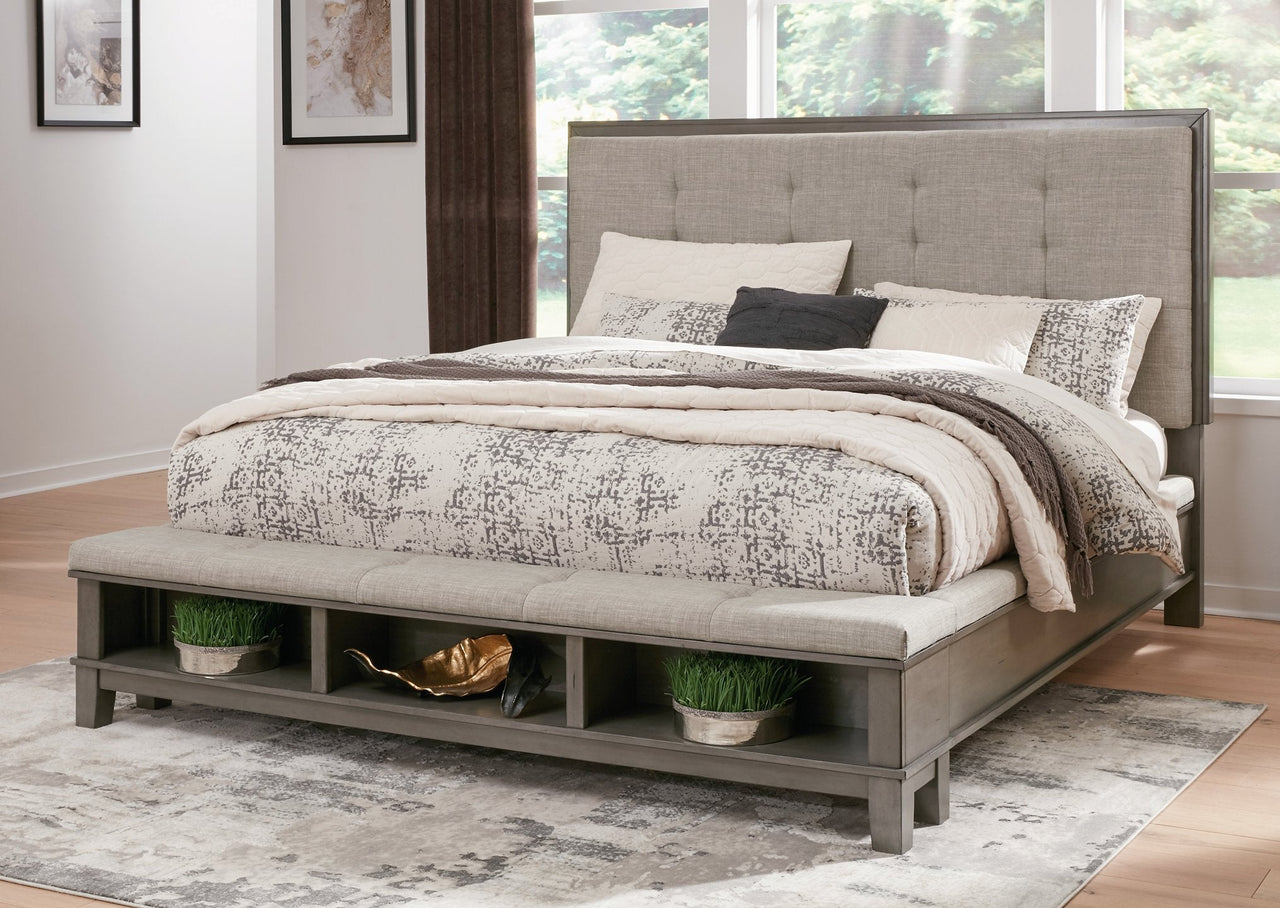 Hallanden California King Panel Bed with Storage image