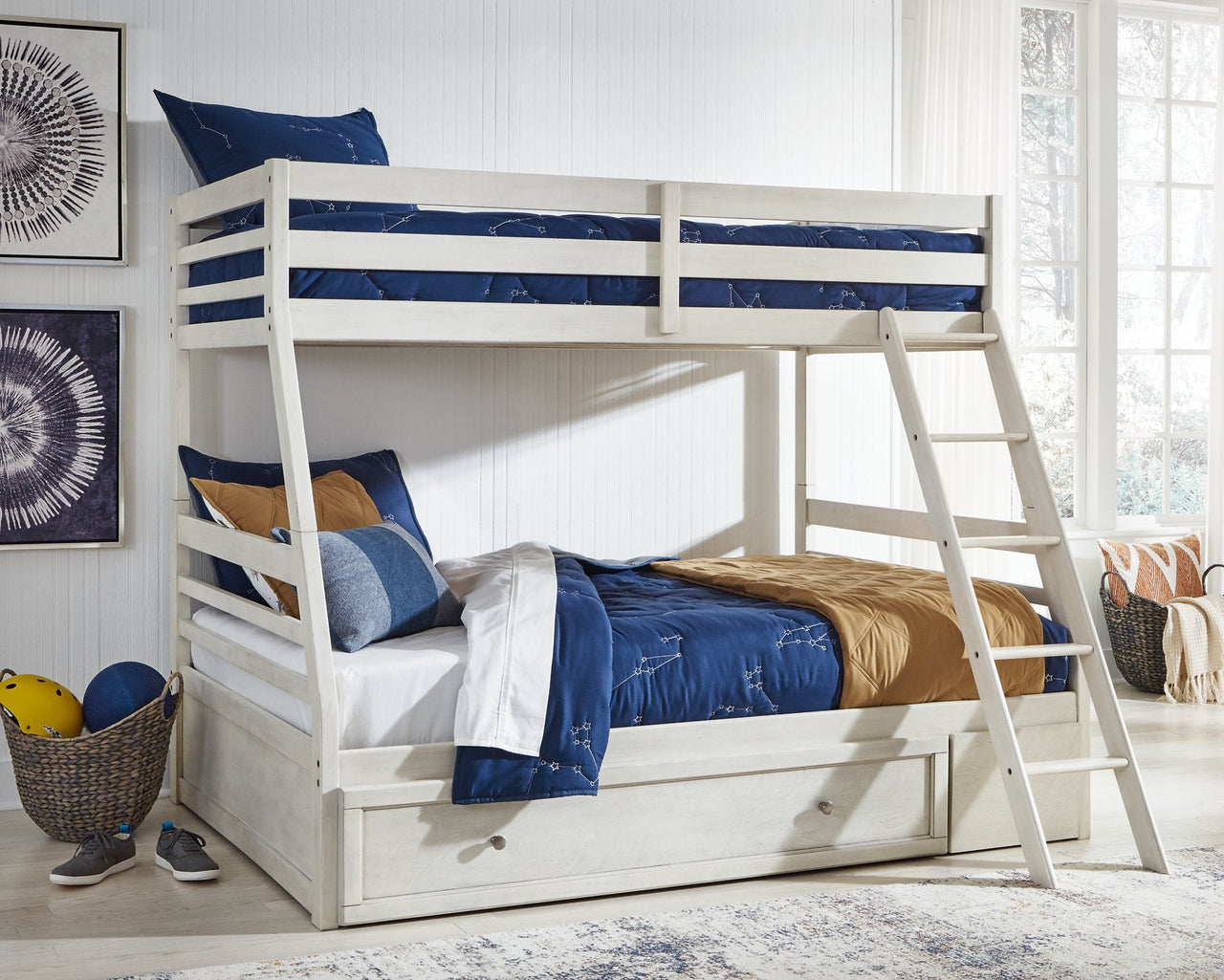 Robbinsdale Twin over Full Bunk Bed with Storage image