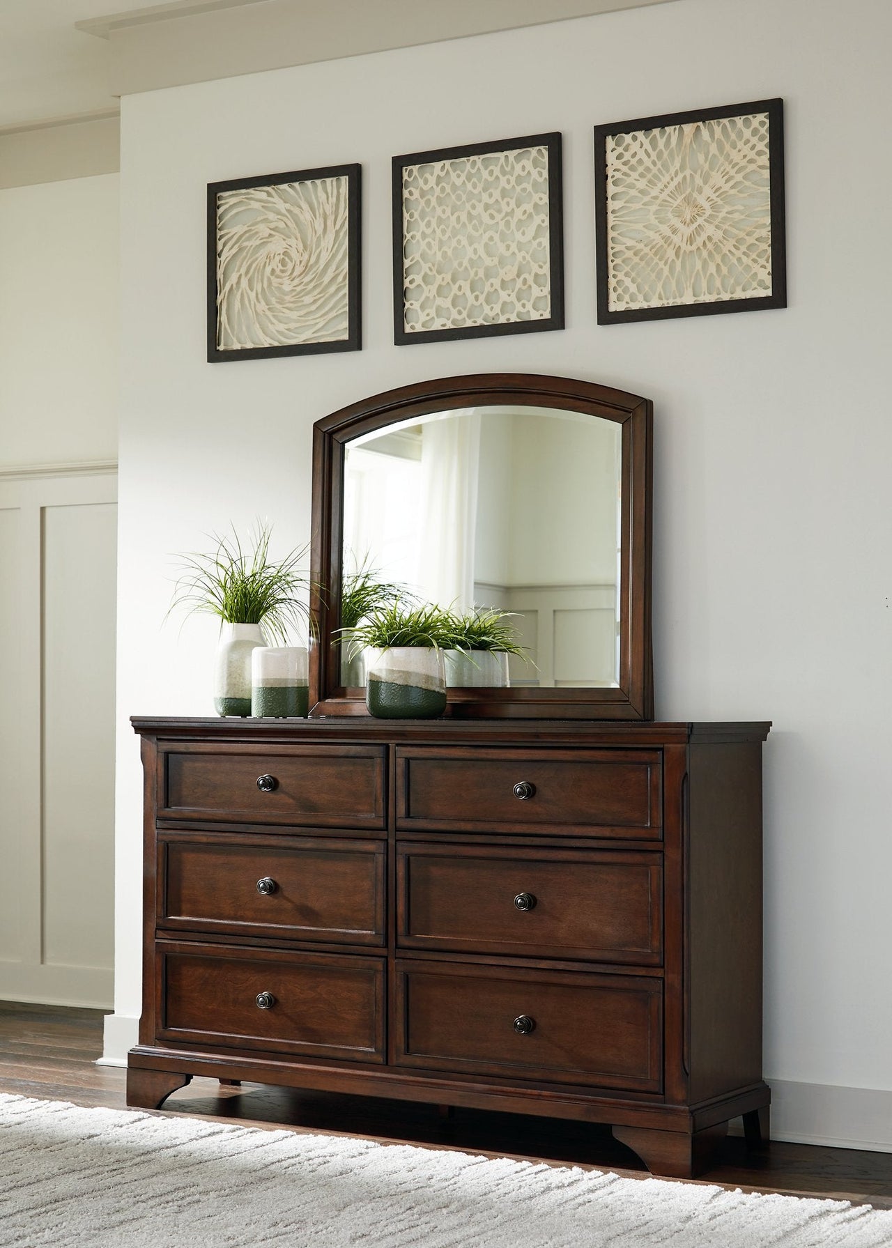 Brookbauer Dresser and Mirror image