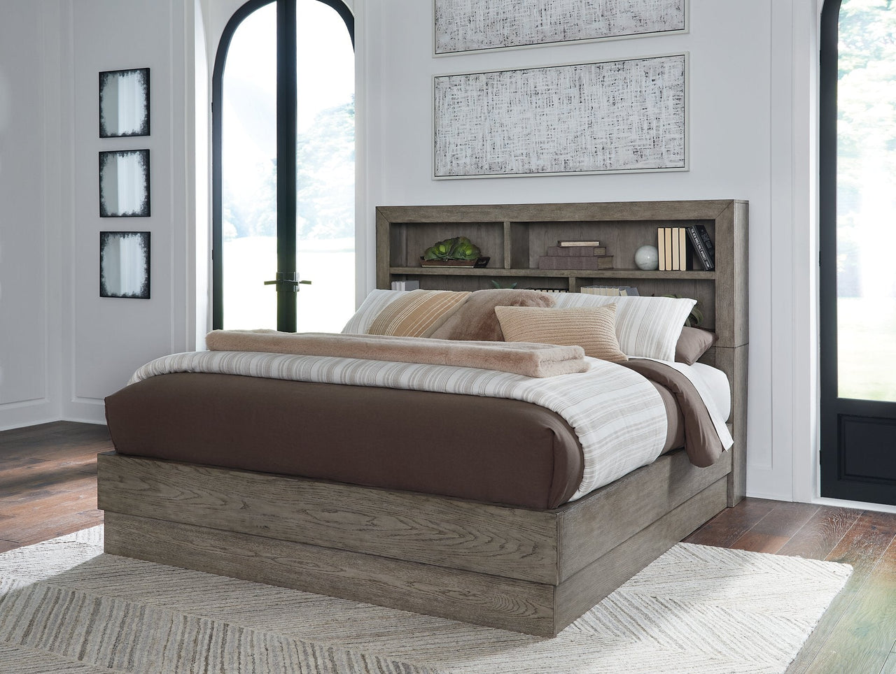 Anibecca Queen Bookcase Bed image