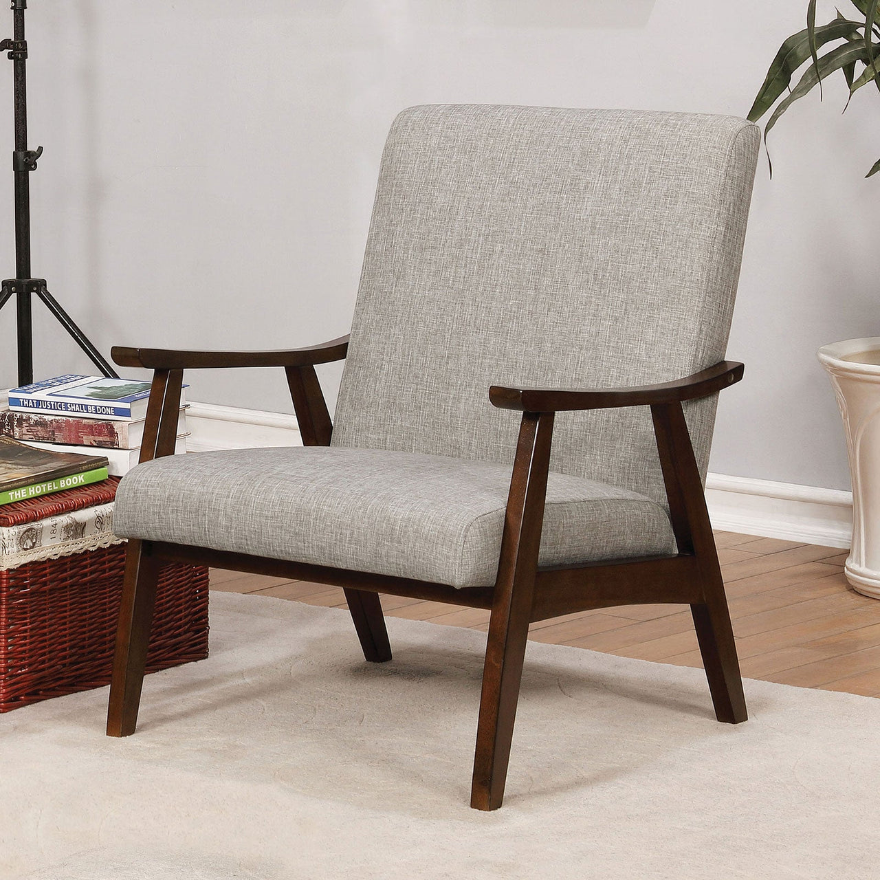 Deena Light Gray Accent Chair image