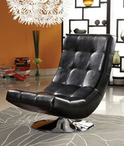 Trinidad Black Swivel Accent Chair image