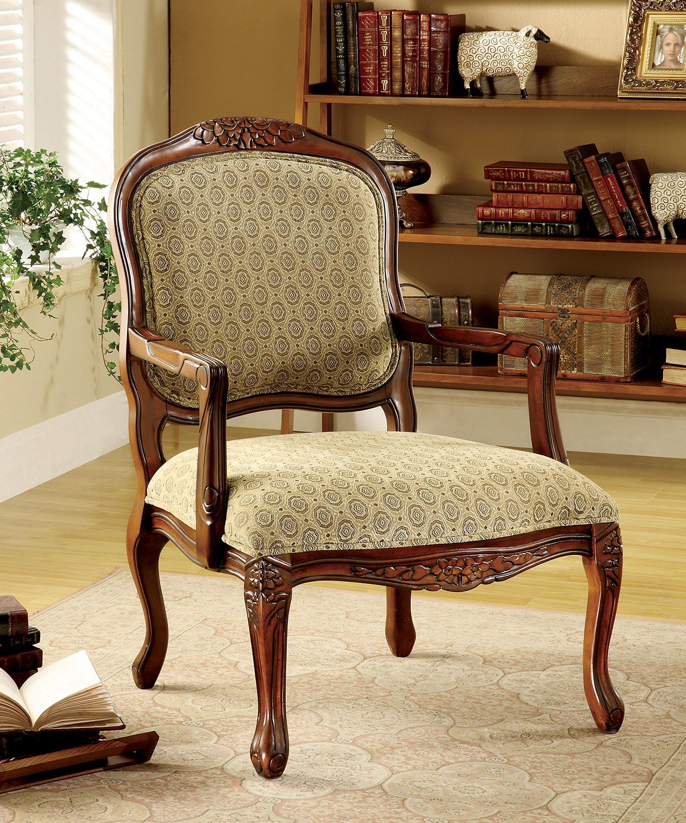 Quintus Antique Oak Accent Chair image