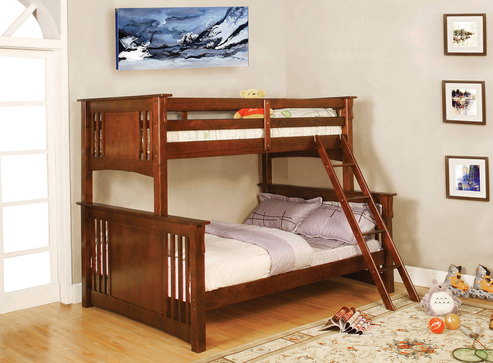 Spring Creek Oak Twin/Full Bunk Bed image