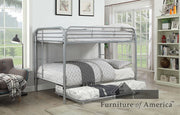 Opal Silver Full/Full Bunk Bed image