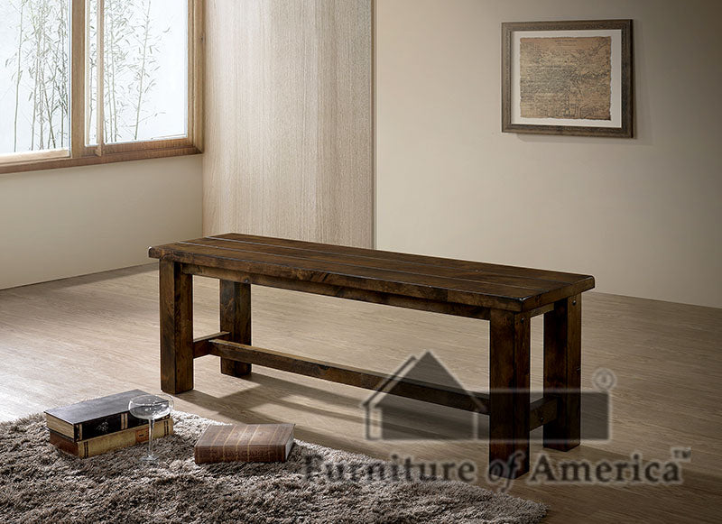 Kristen Rustic Oak Bench image