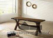 Woodworth Walnut Bench image