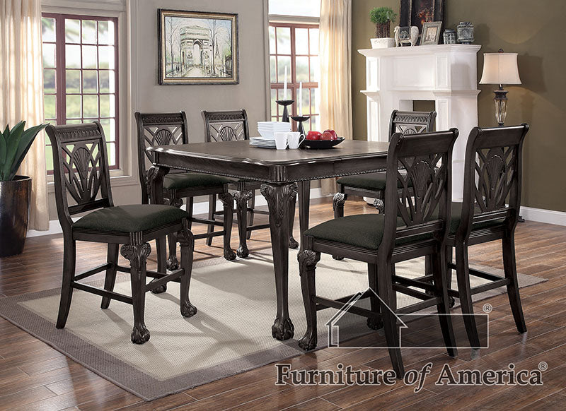 Petersburg Dark Gray 7 Pc. Counter Ht Dining Table Set image