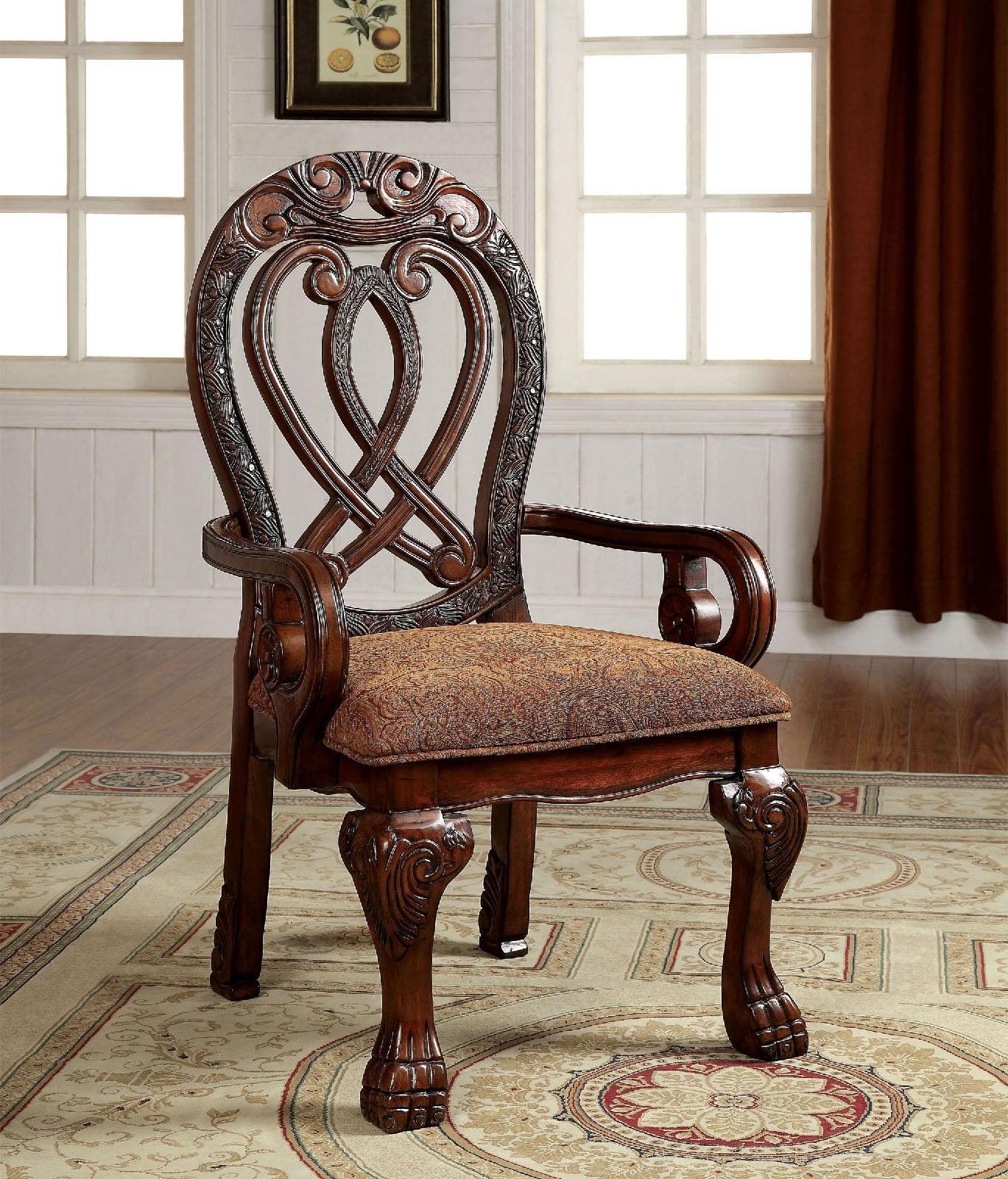 WYNDMERE Cherry Arm Chair (2/CTN) image