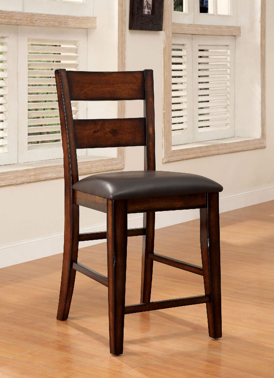 DICKINSON II Dark Cherry Counter Ht. Chair (2/CTN) image