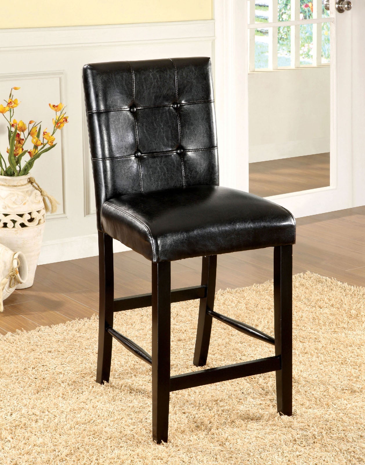 Bahamas Black Counter Ht. Chair (2/CTN) image