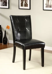 Boulder I Black Leatherette Parson Chair (2/CTN) image