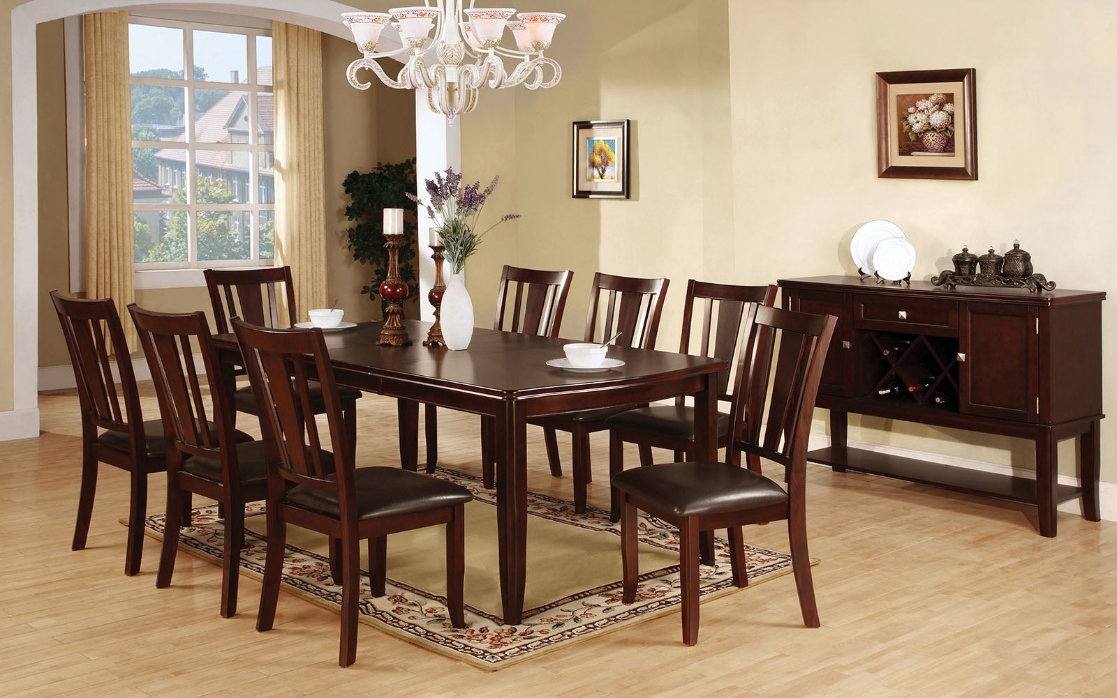 Edgewood I Espresso 7 Pc. Dining Table Set image