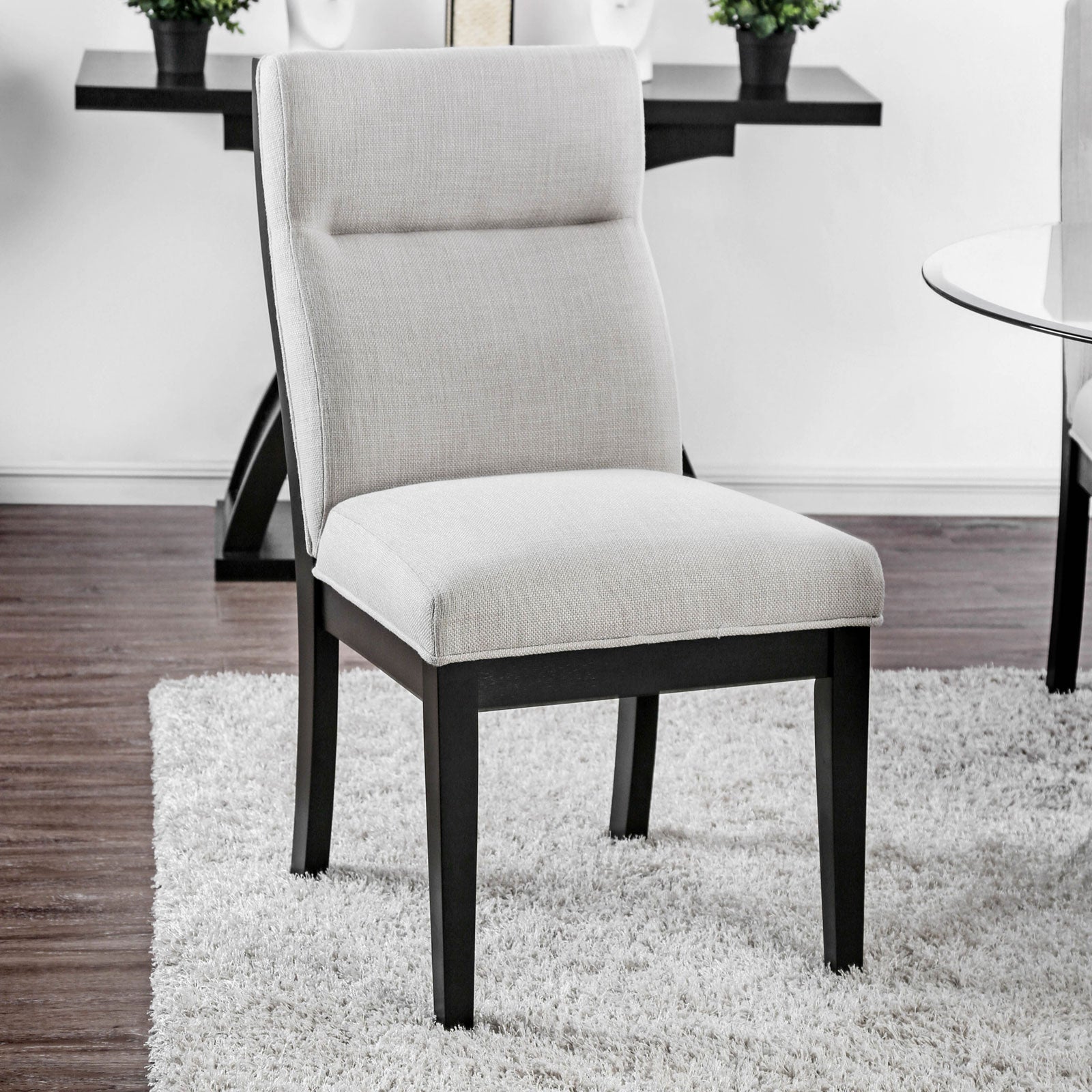 Jasmin Black/White Side Chair (2/CTN) image