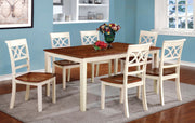 TORRINGTON Vintage White/Cherry Dining Table image