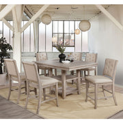 Ledyard Rustic Natural Tone 7 Pc. Dining Table Set image