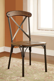 CROSBY Natural Elm/ Bronze Side Chair (2/CTN) image