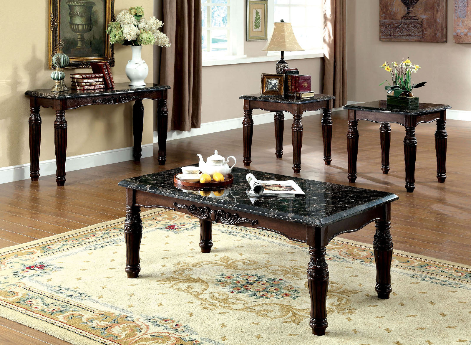 Brampton Espresso/Black 3 Pc. Table Set image