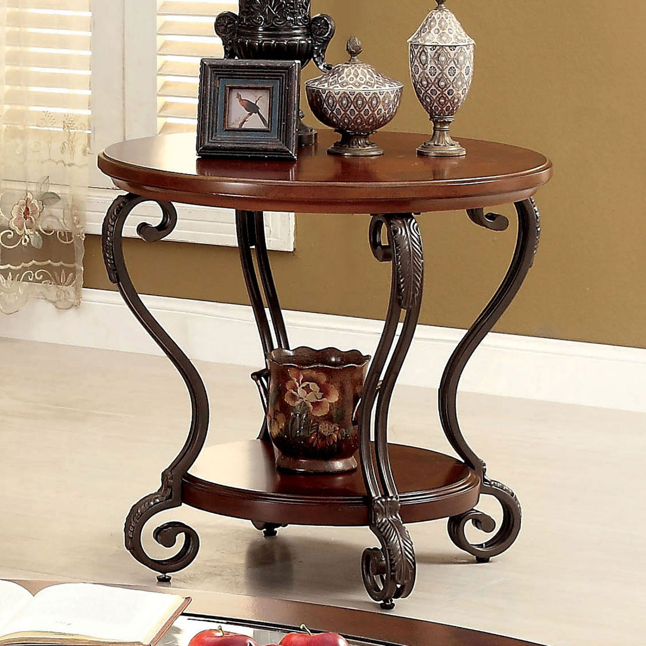 MAY Brown Cherry End Table image