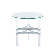 Tirso Chrome Round End Table image