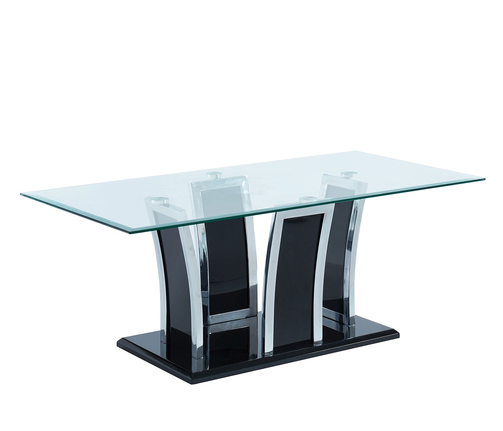 Staten Glossy Black/Chrome Coffee Table image