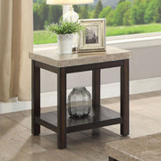 Calgary Dark Walnut/Ivory End Table image