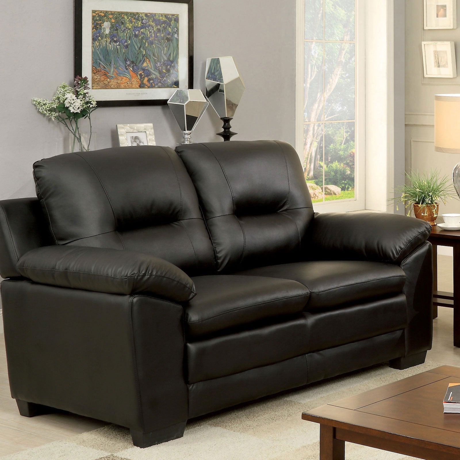 PARMA Black Love Seat, Black image