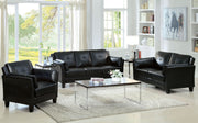 Pierre Black Sofa + Love Seat, Black image