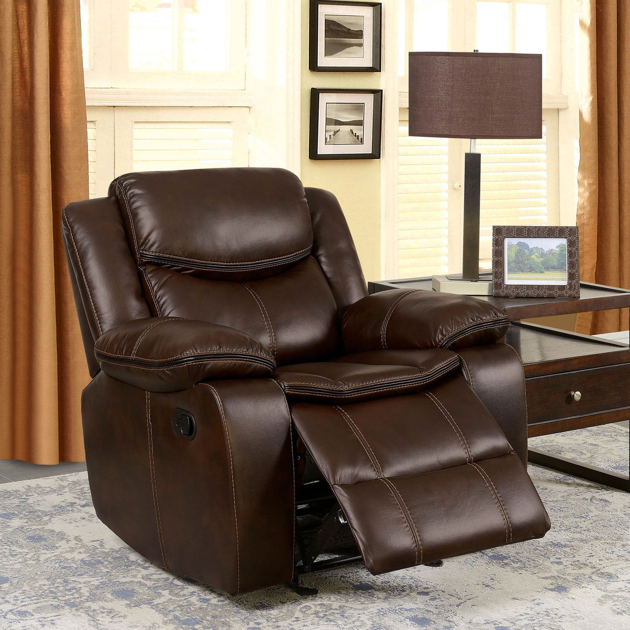 Pollux Brown Recliner image