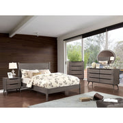 Lennart Gray 5 Pc. Queen Bedroom Set w/ 2NS image