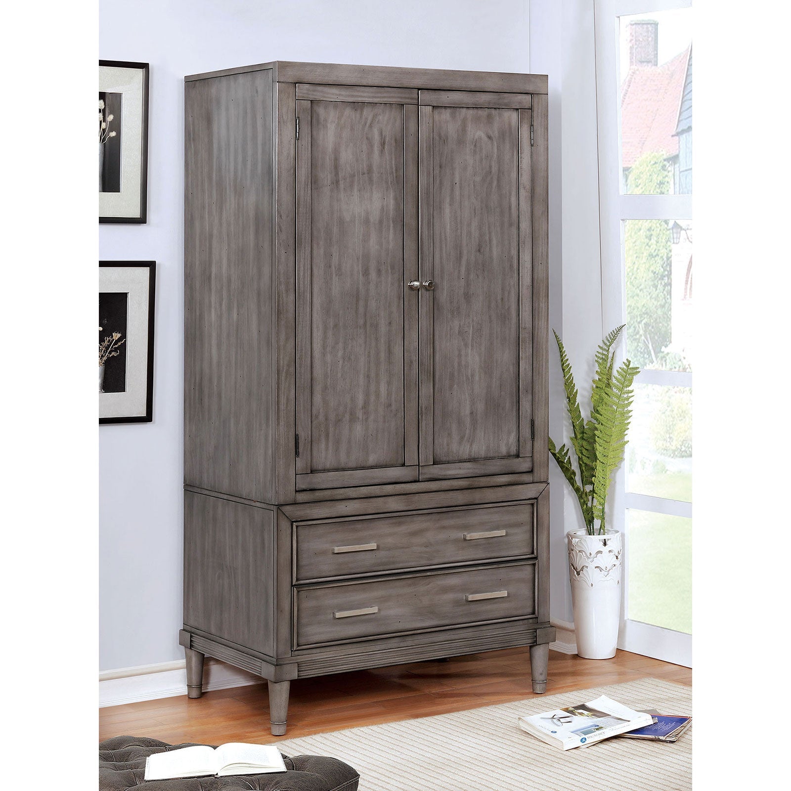 DAPHNE Gray Armoire image