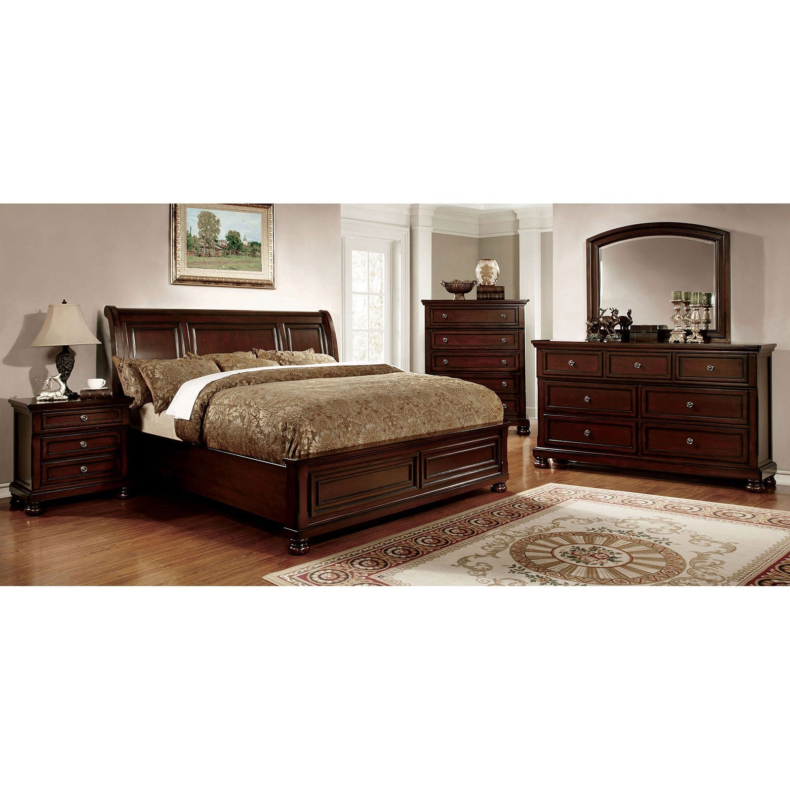 NORTHVILLE Dark Cherry 4 Pc. Queen Bedroom Set image