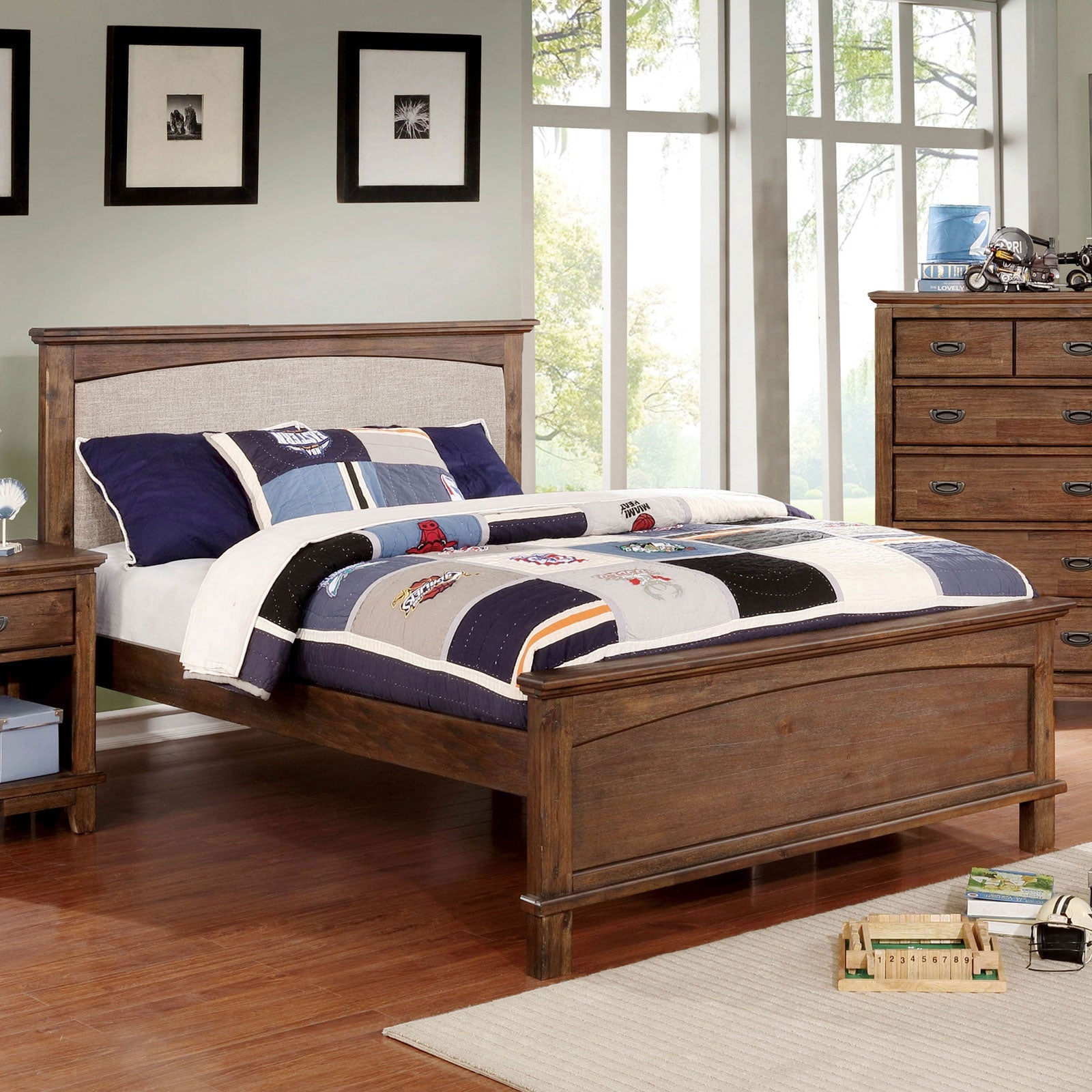 Colin Dark Oak Twin Bed image